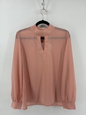 MASSIVE $10 SALE BNWT Japna Pink Long Sleeve Cut Out Blouse